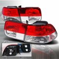 Overtime Altezza 2 Door Tail Lights for 96 to 00 Honda Civic Red & Clear - 10 x 19 x 25 in. OV1187808